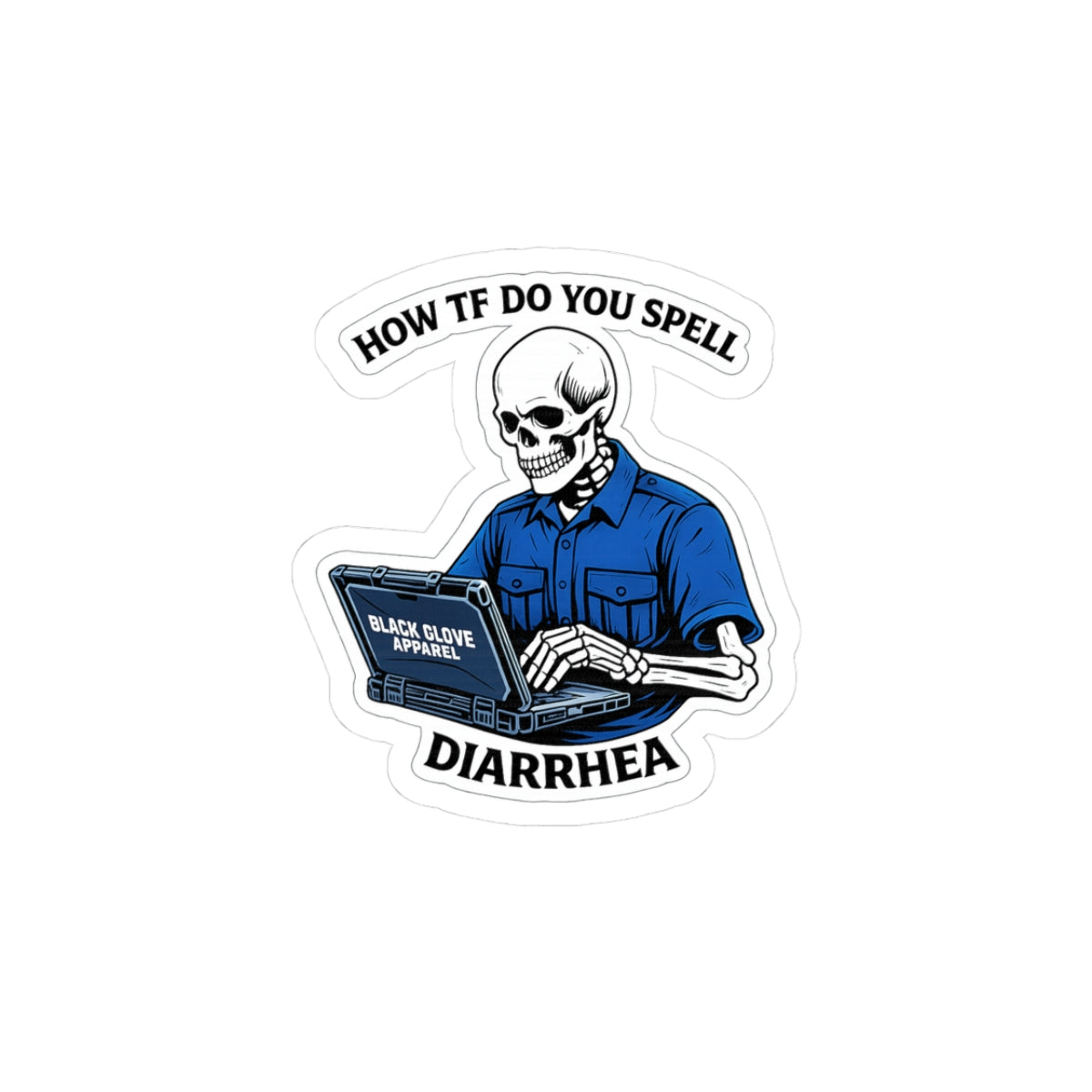 Diarrhea Sticker